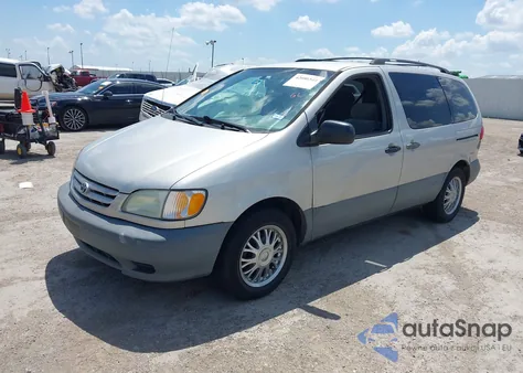 2003 Toyota Sienna Ce из США, поврежденный, VIN 4T3ZF19C53U508778
